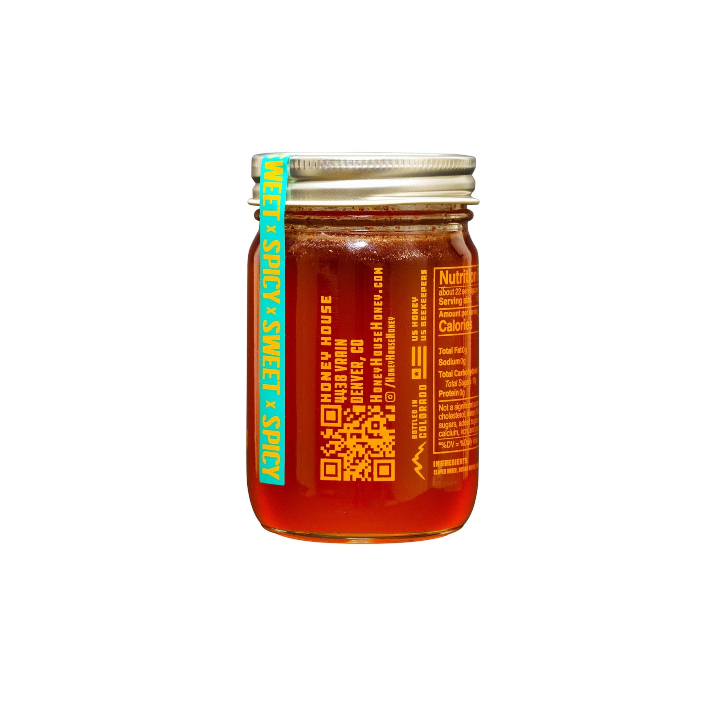 Honey House Hot Honey Premium Spicy Infused With Chili Peppers | 100% Natural With Natural Spices | Gourmet Sweet & Spicy Condim