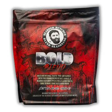 Bearded Butchers Bold Blend, 64 oz Bulk Bag - Primal Salt, Garlic & Spice Blend for Steaks, Burgers, Roasts, Game Meats, Fries -