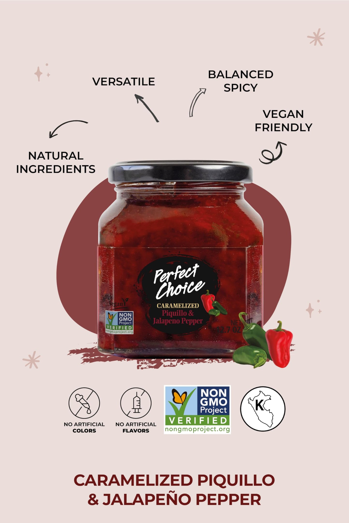 Perfect Choice Variety Pack - Delicious Artichoke Bruschetta, Sun-Dried Tomato Bruschetta & Caramelized Piquillo and Jalapeno pe