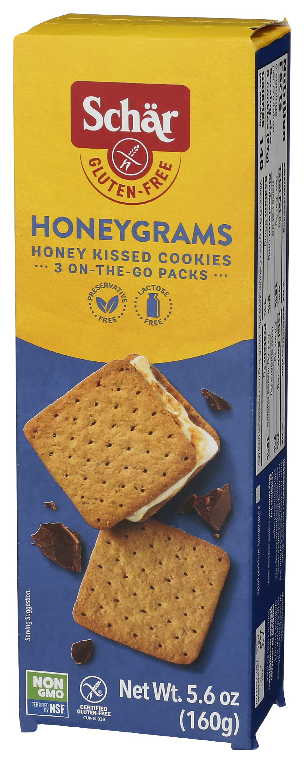 Schar - Crackers Honeygrams Gluten Free - Case Of 6-56 Oz(D0102H5Nf5X)