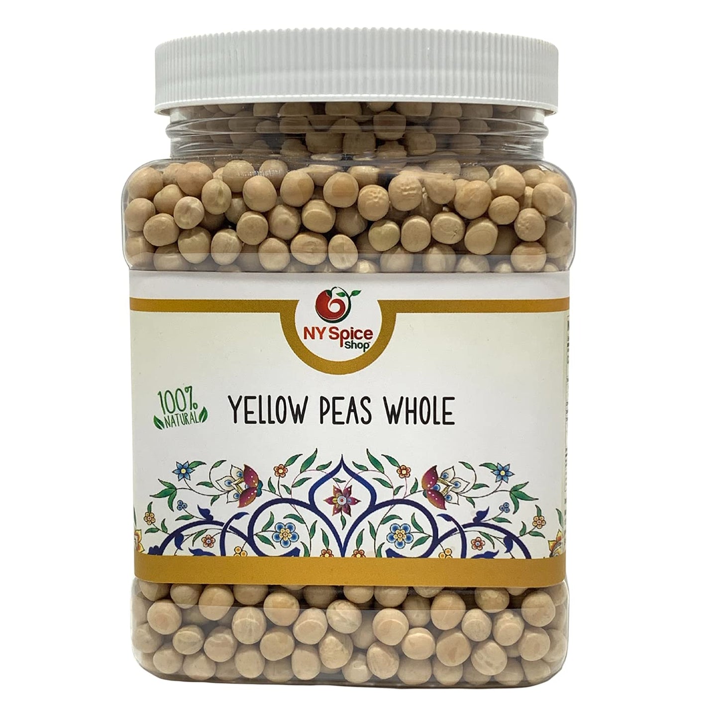 NY SPICE SHOP Whole Yellow Peas - 5 Pound (lbs.) Dry Yellow Peas - Pure & All-Natural Beans - Healthy & Delicious - Protein & Fi