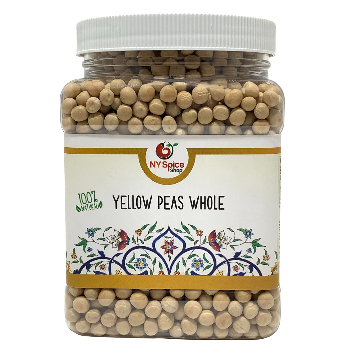NY SPICE SHOP Whole Yellow Peas - 5 Pound (lbs.) Dry Yellow Peas - Pure & All-Natural Beans - Healthy & Delicious - Protein & Fi