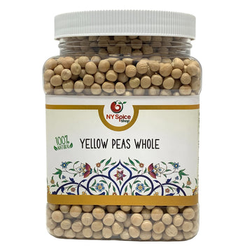 NY SPICE SHOP Whole Yellow Peas - 5 Pound (lbs.) Dry Yellow Peas - Pure & All-Natural Beans - Healthy & Delicious - Protein & Fi