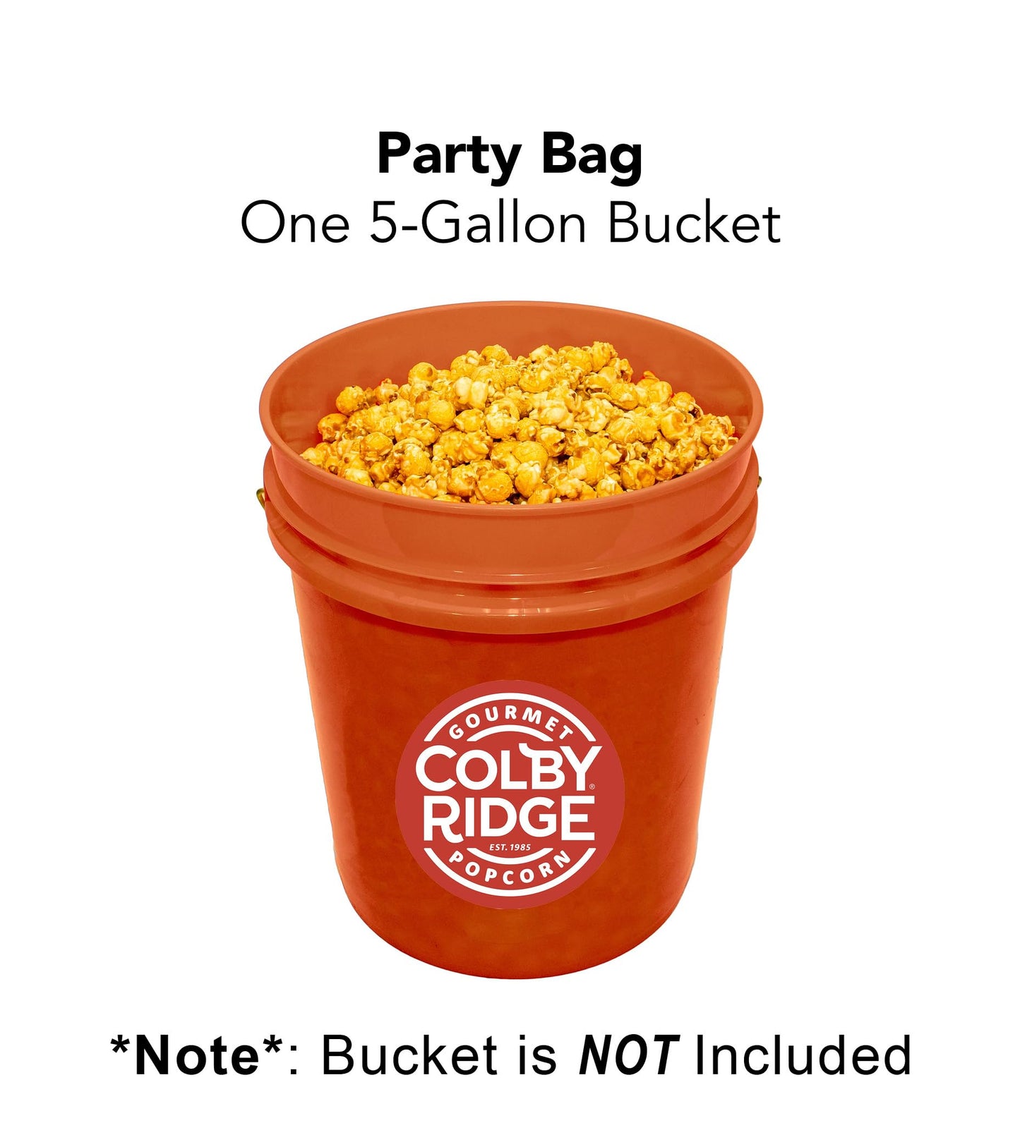 Colby Ridge Gourmet Craft Popped Gluten Free Popcorn Bulk Sized Large Gift Party Bags (Bulk 5 Gal. 80 Cups) (Kettle Corn)