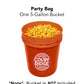 Colby Ridge Salted Caramel & Cheese Gourmet Craft Popped Gluten Free Popcorn Bulk Sized Large Gift Party Bags (Bulk 5 Gal. 80 Cu