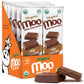 MOO CHOCOLATES Organic Solid Milk Chocolate Bars, 1.4 oz, 14 ct, USDA Organic, Non-GMO Snacks for On-the-Go and Lunchboxes