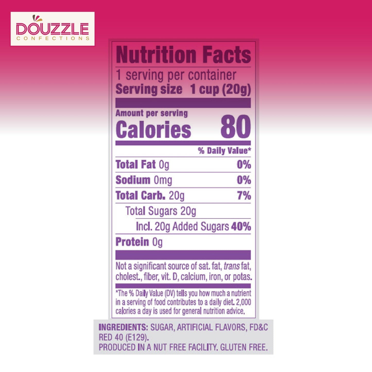 Douzzle Carnival Carousel Cotton Candy, Cherry & Vanilla (Pack Of 1) Individually Wrapped Candies, Birthday Party Favors, Goodie