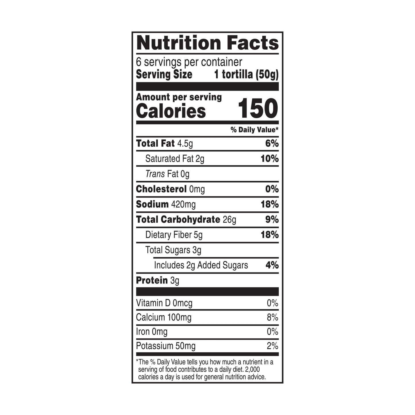 Mission Gluten Free Soft Taco Tortillas, 6 Count, High Fiber, Trans Fat Free