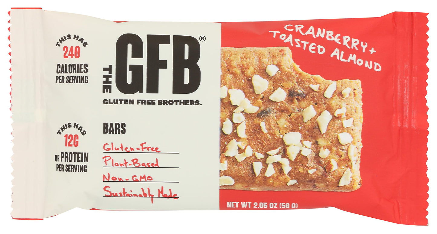 The Gluten Freeb Bar - Cranberry Toasted Almond - Gluten Free - Case Of 12 - 2.05 Oz(D0102Hx8F8T.)