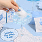 xo, Fetti Bridal Blue Cotton Candy Glitter Drink  s, 4 pc, Edible Glitter, Bachelorette Party Favor, 9.906 cm