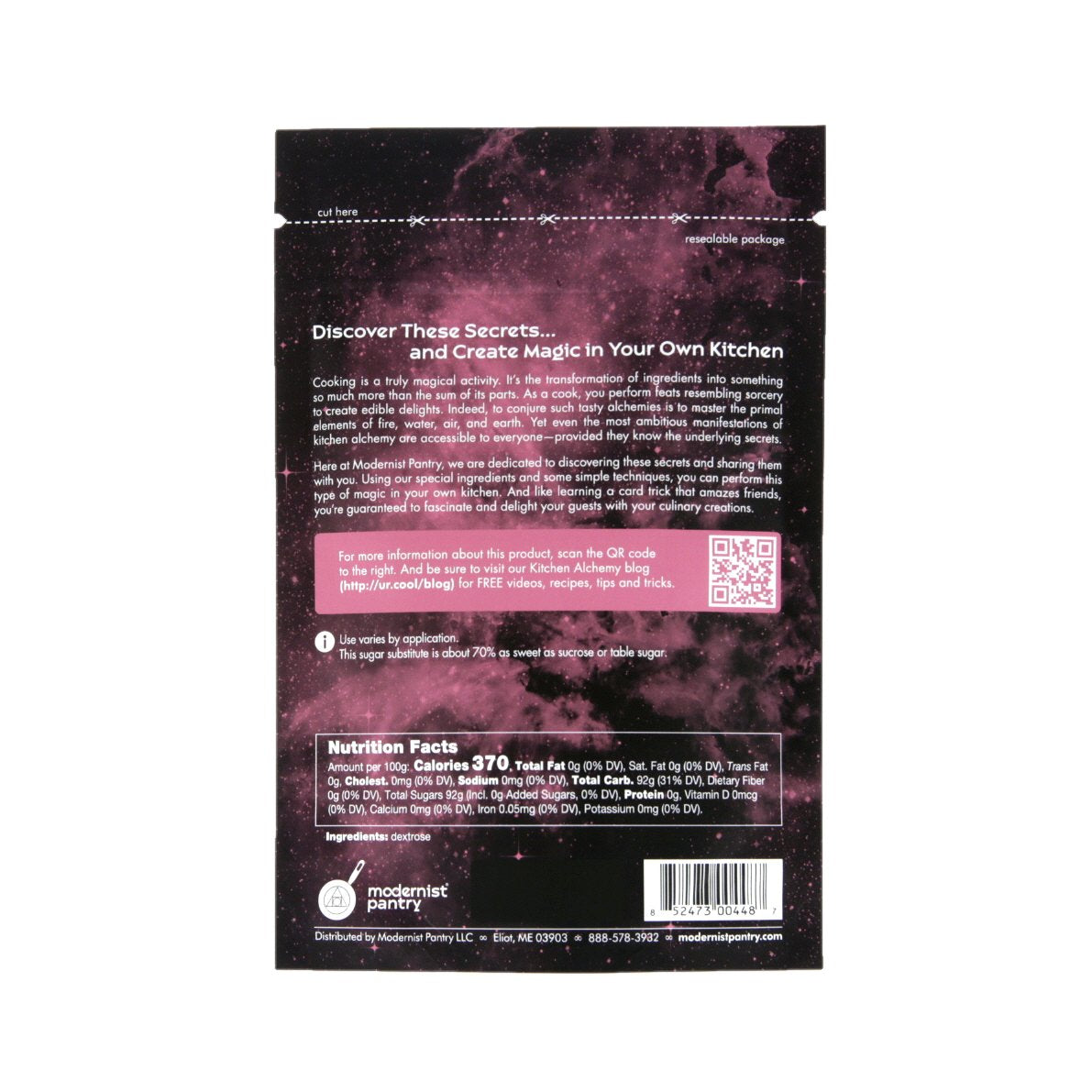 Pure Dextrose Powder Vegan Gluten-Free Ou Kosher Certified - 200G/7Oz
