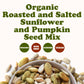 Food to Live Organic Dry Roasted Sunflower and Pumpkin Seed Mix with Himalayan Salt, 8 Pounds - Oven Roasted, Lightly Salted, No