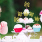 Gyufise 24 Pack Eat Me Cupcake Toppers Try Me Take One Gold Glitter Alice in Wonderland Cupcake Picks Decorations for Baby Showe