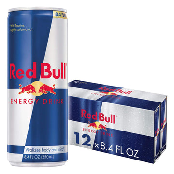 Red Bull Energy Drink, Original, 8.4 Fl Oz, Pack of 12, Caffeine Boost, Refreshing Energy Beverage