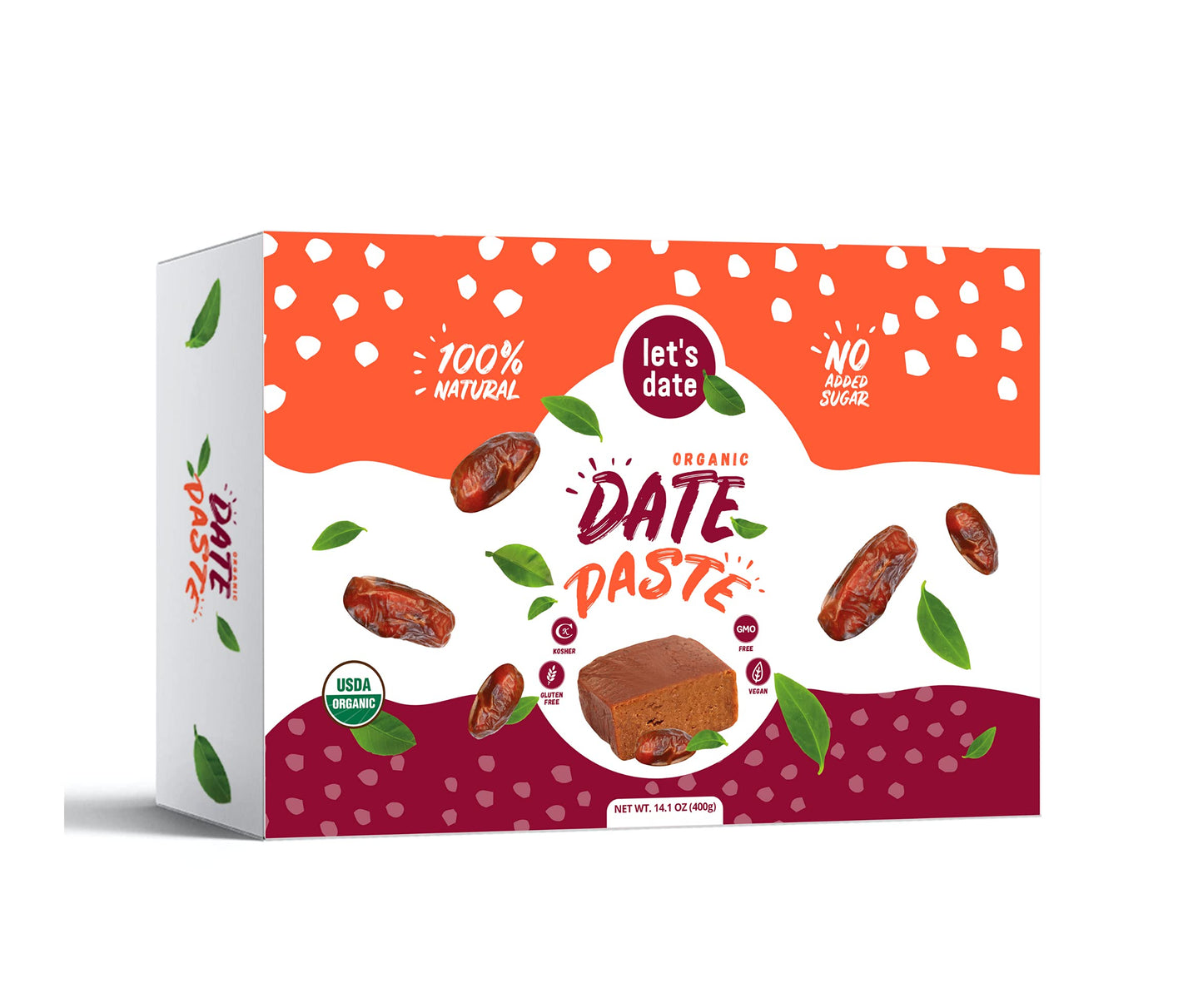 Lets Date | Organic Date Paste | Date Spread | Perfect Sugar Substitute | NO Added Sugar | Vegan | Paleo | Gluten Free | Kosher 