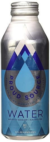 Proud Source Water 8.1Ph Rocky Mountain Alkaline Spring Water 16 Fz
