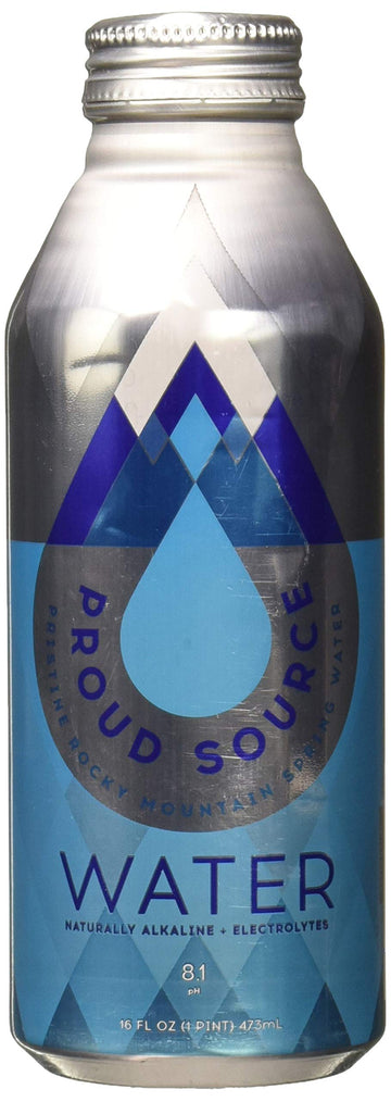 Proud Source Water 8.1Ph Rocky Mountain Alkaline Spring Water 16 Fz
