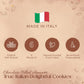 Italian Soft Amaretti Cookies With Chocolate Center - Pack Of 2-150G Per Tray (12 Pieces Total) - Authentic Italian Pastry Made