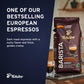 Tchibo Whole Bean Coffee - Barista Espresso - Dark Roast For A Bold European Style Coffee - Intensity 5/6, Acidity 0/6, Roast Le