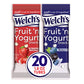 Welch's Fruit Snacks, Fruit 'n Yogurt Variety Pack, Strawberry & Blueberry Acai, Gluten Free, Bulk Pack, Individual Single Serve