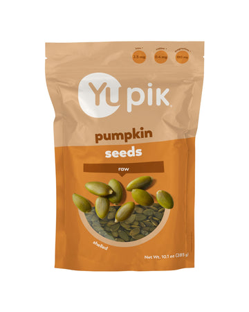 Yupik Raw Pumpkin Seeds, Shelled Kernels, 10.1 Oz, Kosher, Gluten-Free, Raw Seeds, Unsalted, Unroasted, No Shell, Nutritious & H