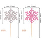 30 Pcs Snowflake Cupcake Toppers Glitter Winter Frozen Snowflake Cupcake Picks For Winter Wonderland Baby Shower Birthday Christ