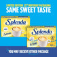 Splenda Zero Calorie Sweetener, 100 Count Packets