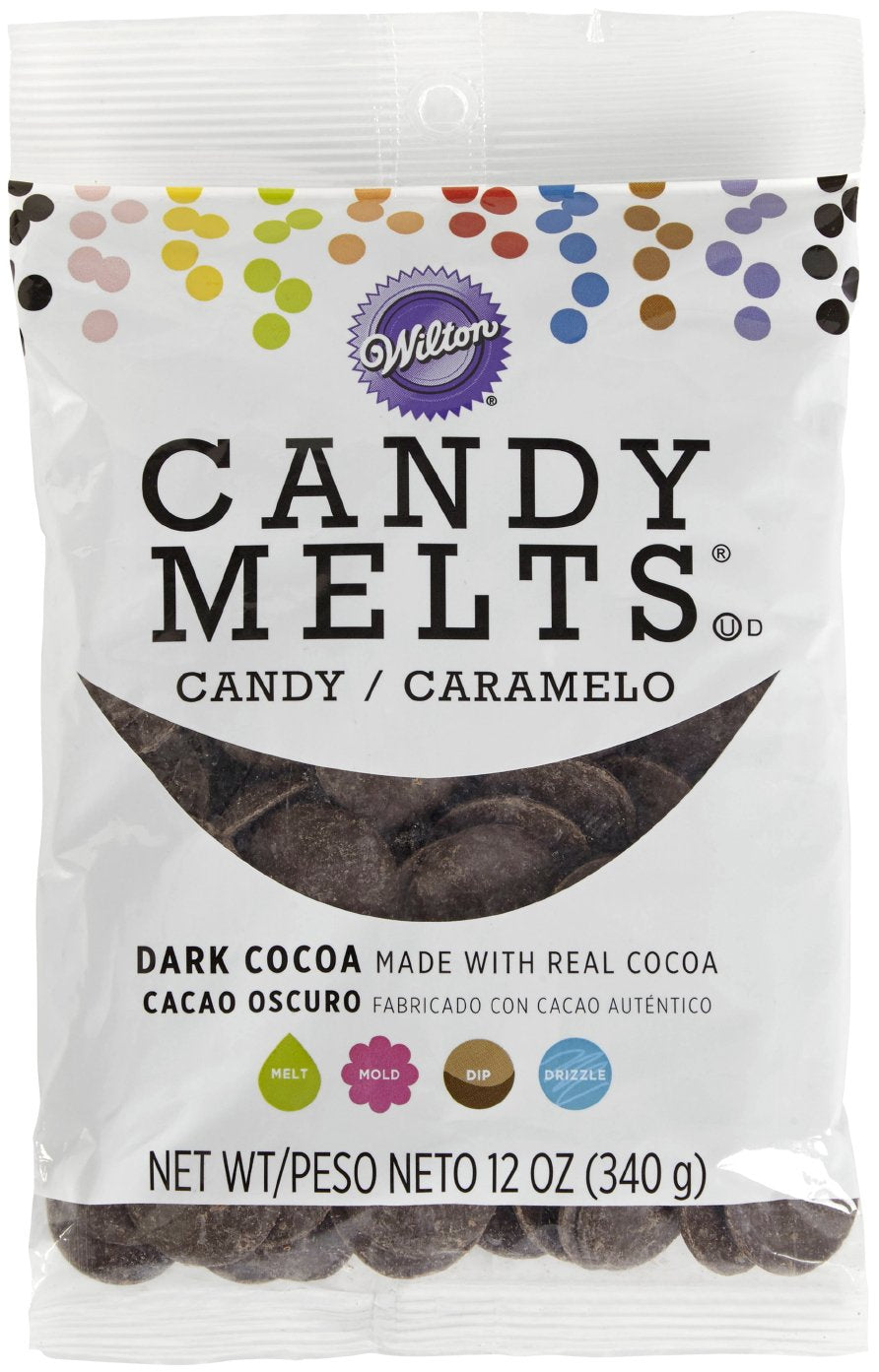 Wilton Candy Melts, Dark Cocoa, 12 Oz, Model 1911-6066