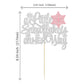 1Pcs A Little Snowflake Is On Her Way Cake Topper Pink Snowflake Winter Baby Shower Cake Decoration For Girl Kids Winter Onederl