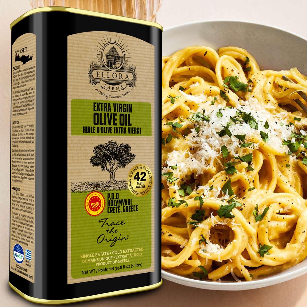 Ellora Farms, Certified Pdo Extra Virgin Olive Oil, Single Estate, Single Origin, Single Variety, Cold Press & Traceable Olive O