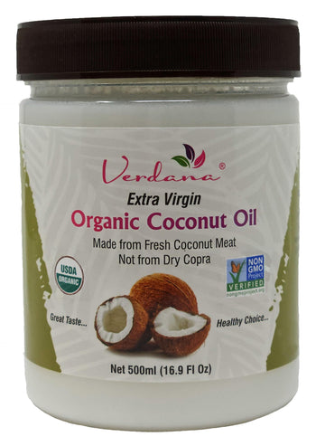 Verdana Extra Virgin Coconut Oil - Usda Organic, Unrefined Cold Pressed Oil For Baking And Cooking - 16 Oz