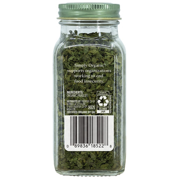 Simply Organic Parsley Flakes, Cut & Sifted, Certified Organic | 0.26 oz | Pack of 6 | Petroselinum crispum var. neapolitanum