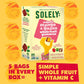 Solely Organic Fruit Gummies Variety Pack, Mango, Mango & Orange, Mango & Guaba, Mango & Passion Fruit, Total 4 Packs, Livebear