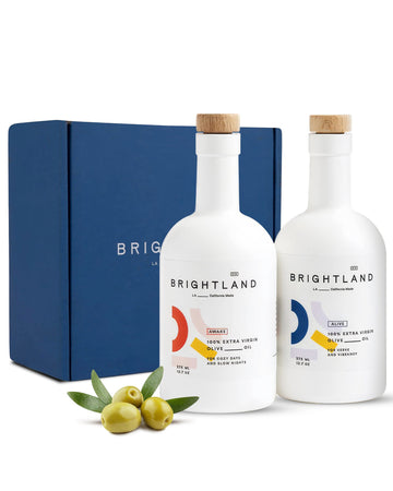 Brightland California Extra Virgin Olive Oils, The Duo - First Cold-Pressed Made With Early-Harvest Olives - Polyphenol Rich & A