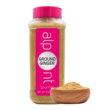 Alpont Gourmet Ground Ginger 12 Oz (340G), All Natural, Non-Gmo, Packed To Keep It Fresh, Premium Quality