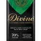 Divine Chocolate Bars - 70% Dark Chocolate With Mint Crisp - Made With Fairtrade Cocoa, Natural Ingredients, No Artificial Flavors | 3Oz. Bars (12 Pack)