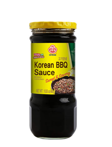 Ottogi Korean BBQ Sauce - Sweet & Savory Marinade & Cooking Sauce, 16.93 oz (480g) - Authentic Korean Flavor for Grilling and St