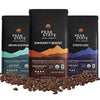 Peak State Coffee with Benefits, 3 Bag Variety Pack, Mushroom Coffee, Low Acid & Smooth, Immunity Boost, Brain Sustain & Stress 