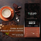 TARMO COFFEE Low Acid Arabica & Robusta Blend Ground Coffee, Dark Roast, High Caffeine, 12 Oz Bag