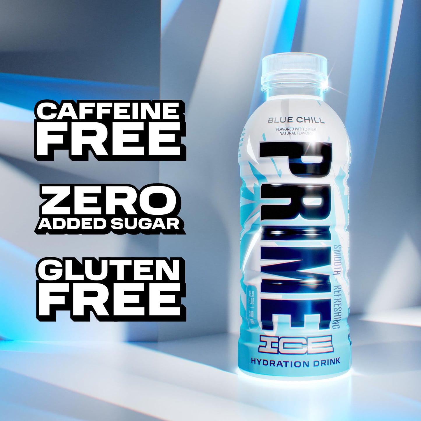 PRIME Hydration Sports Drink, Electrolyte Enhanced, 250mg BCAAs, 16.9 Fl Oz, Pack of 12
