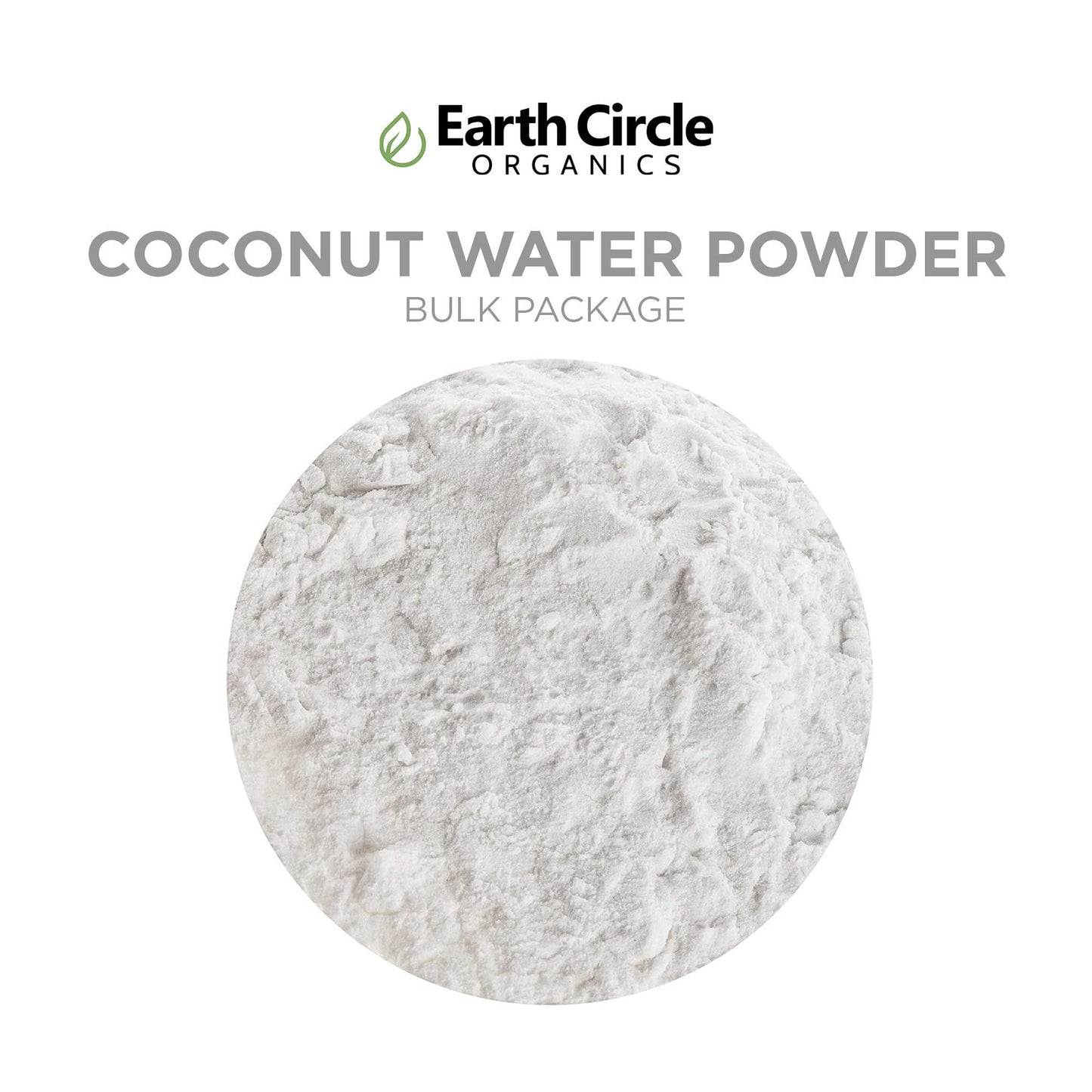 Earth Circle Organics Dried Coconut Water Powder, Unsweetened, Vegan, Gluten Free, 5lbs
