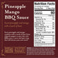Brownwood Farms BBQ Sauce, Sweet and Tangy, 20oz, Pineapple Mango, Great on Fries and Burgers