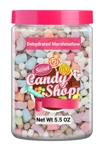 Candy Shop Premium Mini Dehydrated Marshmallows Bits (Assorted 3 Flavors) (5.5Oz)