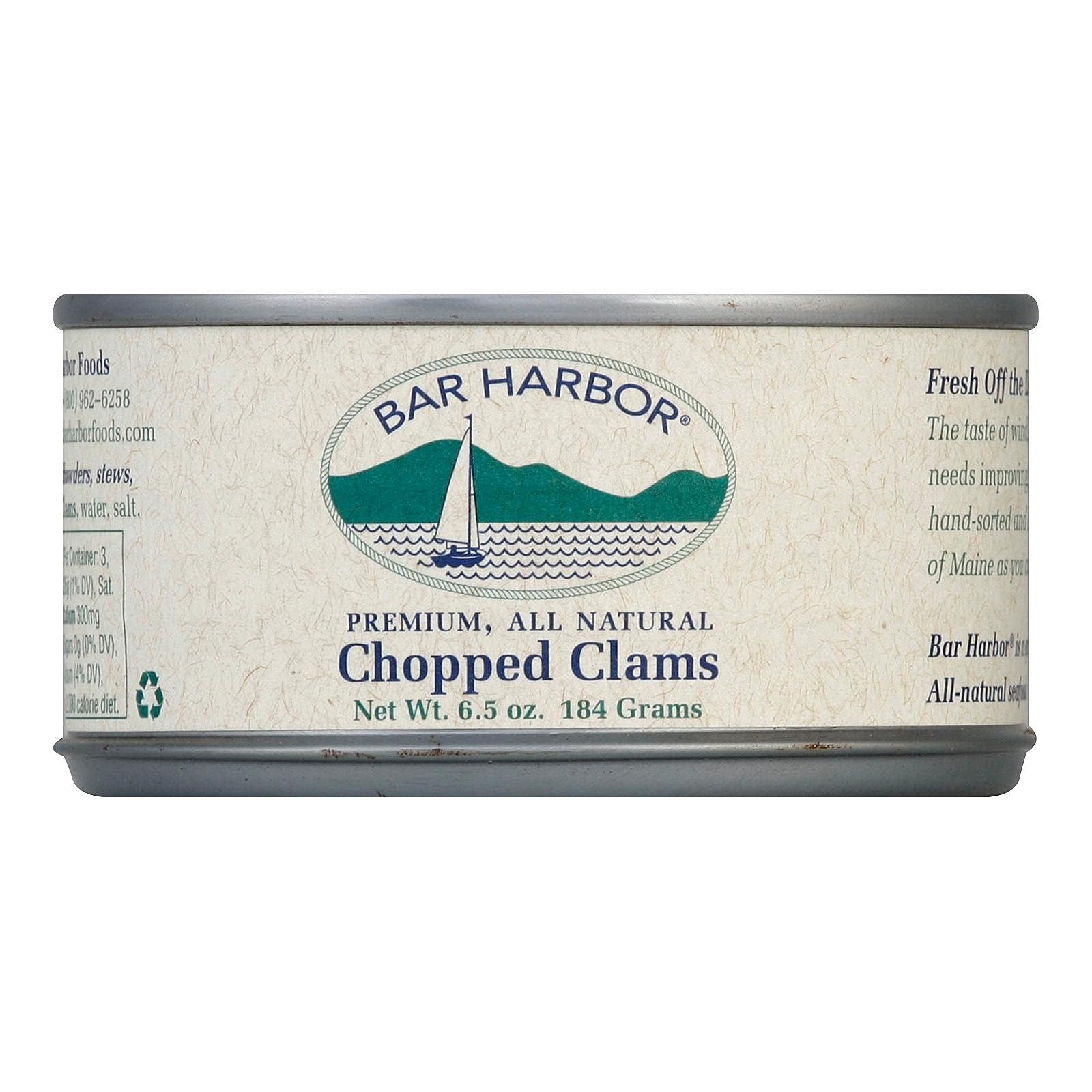 Bar Harbor Foods All Natural Chopped Clam, 6.5 Ounce - 12 per case.12
