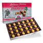 Anthony-Thomas  Peanut Butter & Milk Chocolate Buckeyes in Ohio State Buckeyes Box  Deliciously Delightful Snacks (24 Count)