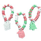 Christmas Candy - 24 Holiday Themed Candy Bracelet Stocking Stuffers Individually Wrapped Bulk - Santa, Christmas Tree, Snowman 