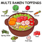 Yimi Dried Ramen Toppings, Dried Mixed Vegetables Toppings - Dehydrated Vegetables | Freeze Dried Fish Cake | Cabbage | Spring O