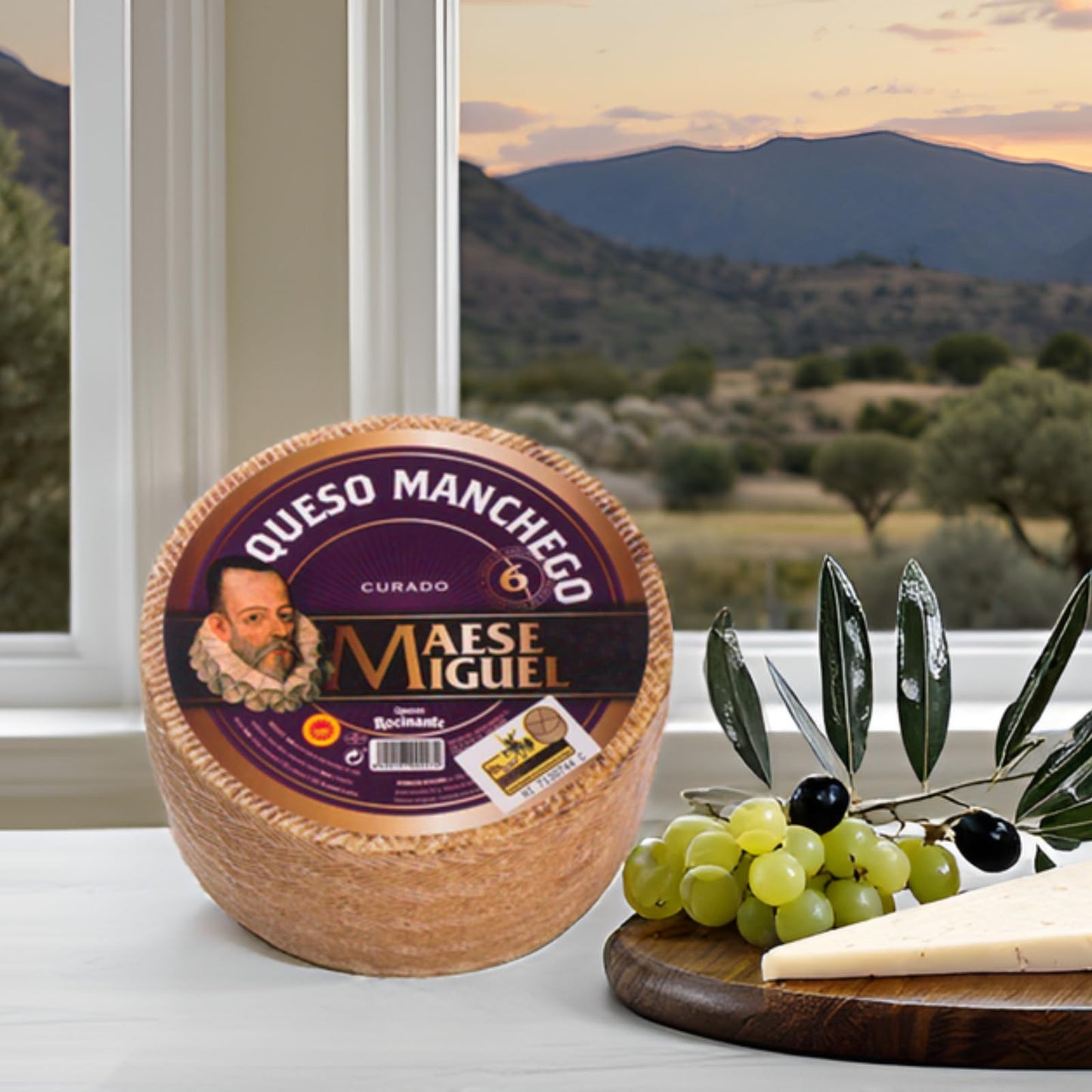 Manchego Reserve (Cured 6 Months) - Whole Wheel (Approx. 6 lbs) | Authentic Spanish Sheeps Milk Cheese