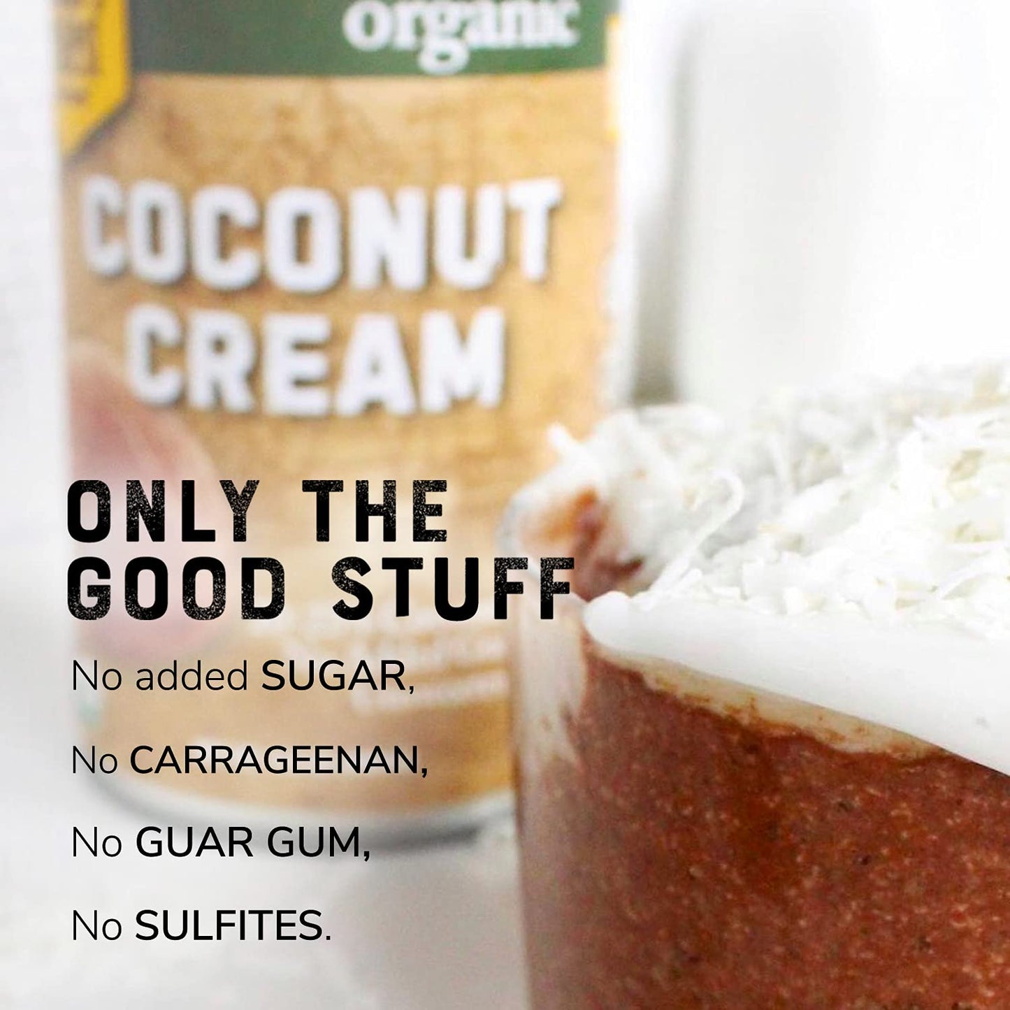Organic Coconut Cream by Natures Greatest Foods - 13.5 Oz - No Guar Gum, No Preservatives - Gluten Free, Vegan and Kosher - 20-2