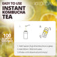 Kkokdam Kombucha Tea - Lemon & Chrysanthemum Korean Tea - Kombucha Drinks Probiotic Support, Low Calorie, Sugar Free Kombucha Pa